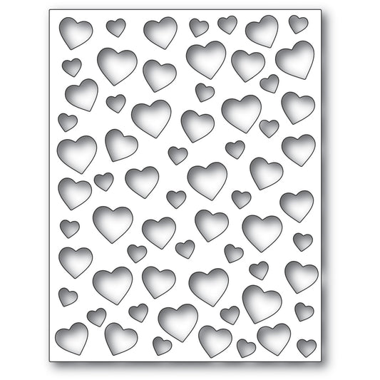 Confetti Heart Plate Die