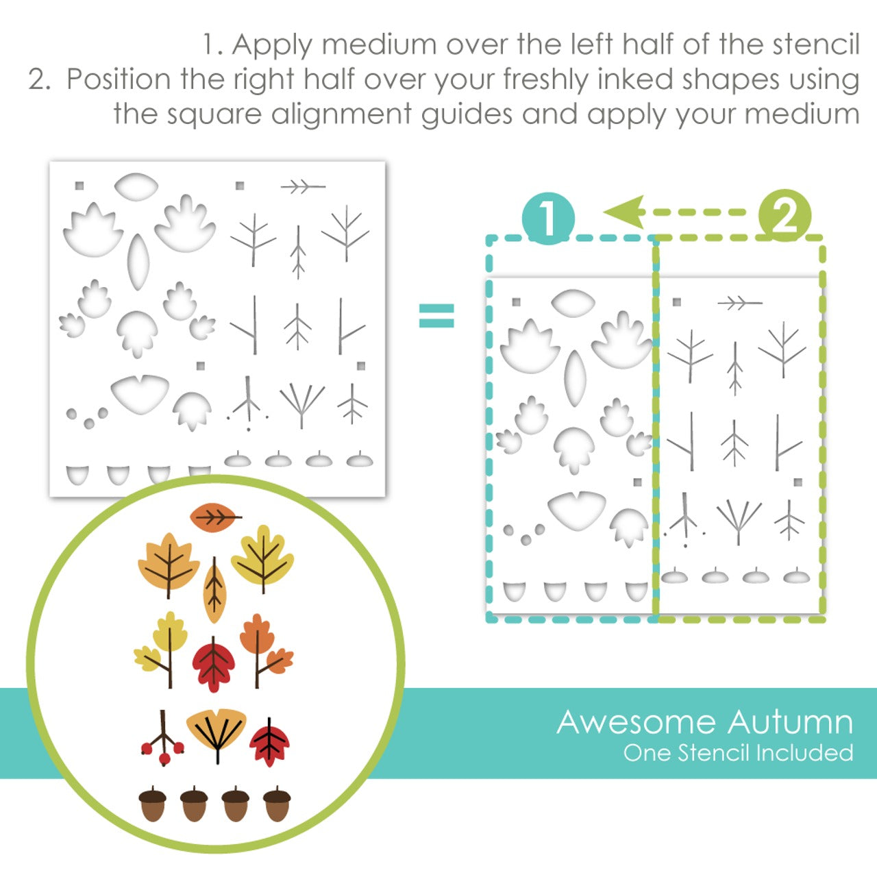 Awesome Autumn Stencil