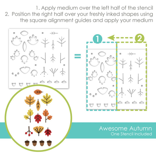 Awesome Autumn Stencil