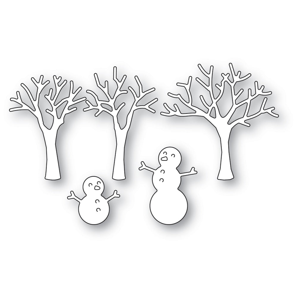 Snowman and Trees Die