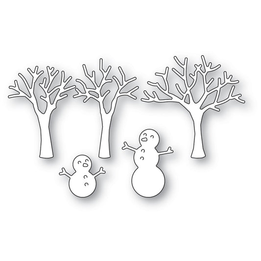 Snowman and Trees Die