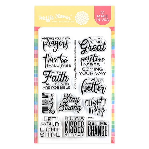 Fresh Rainbow Sentiments Stamp