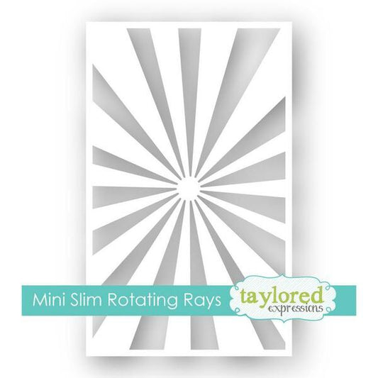 Mini Slim Stencil - Rotating Rays