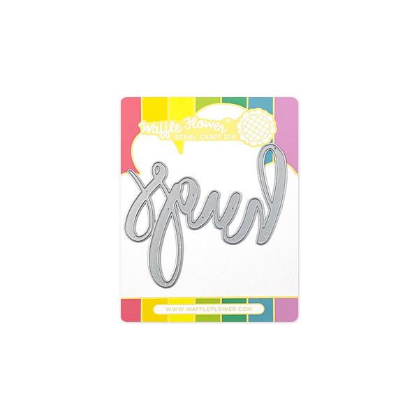 Oversized Hugs Word Die