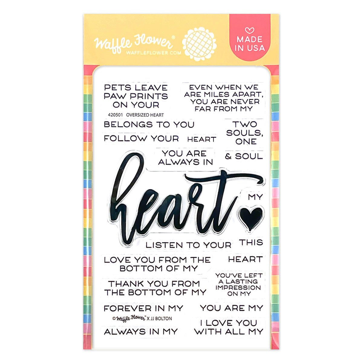 Oversized Heart Stamp Set