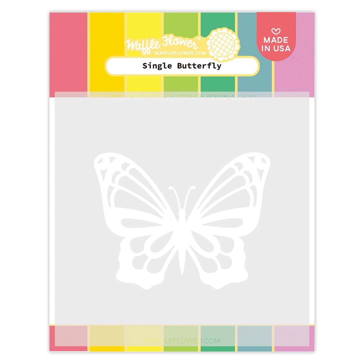 Single Butterfly Stencil