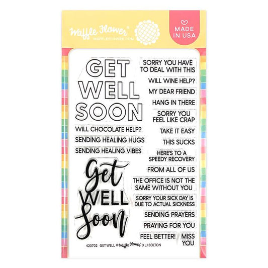 Get Well Duo Sentiments Stamp Set