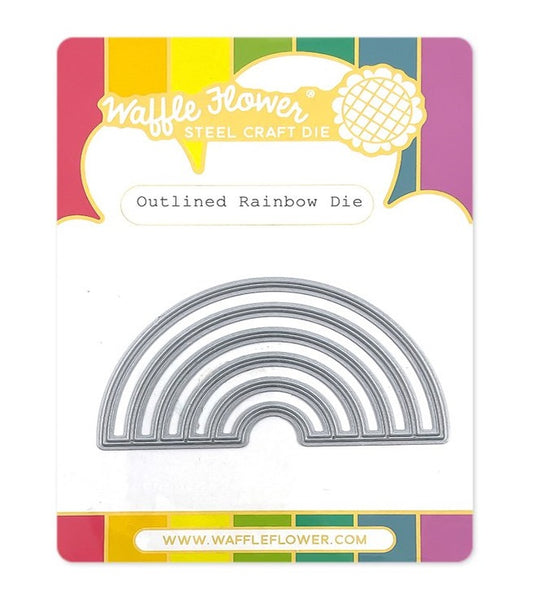Outlined Rainbow Die