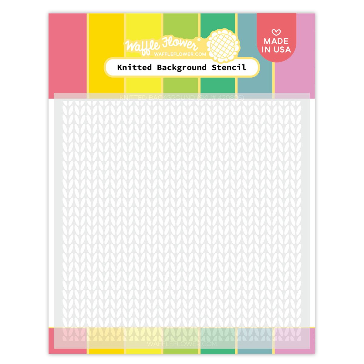 Knitted Background Stencil