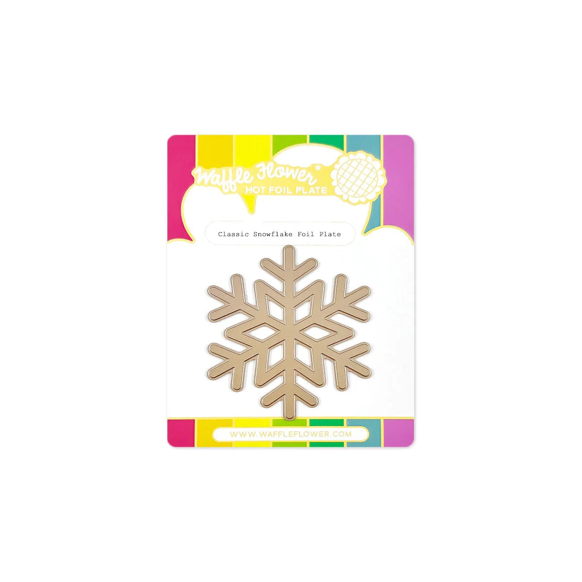 Classic Snowflake Foil Plate