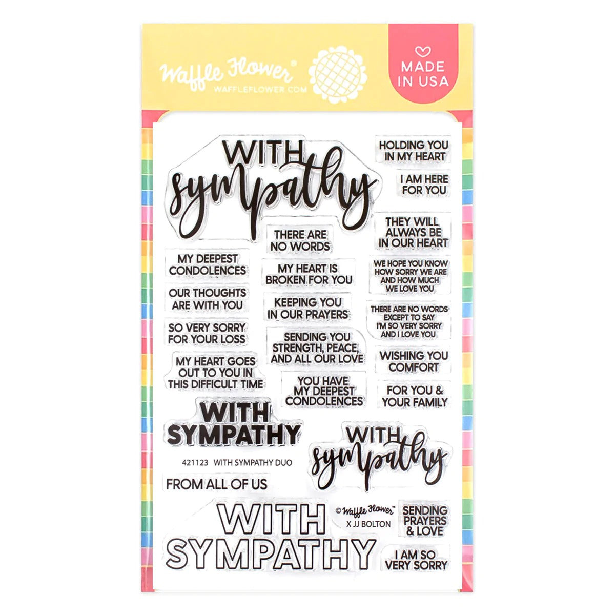With Sympathy Duo Stamp Set