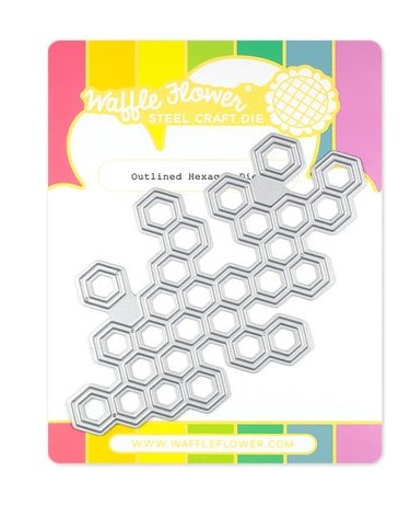 Outlined Hexagons Die