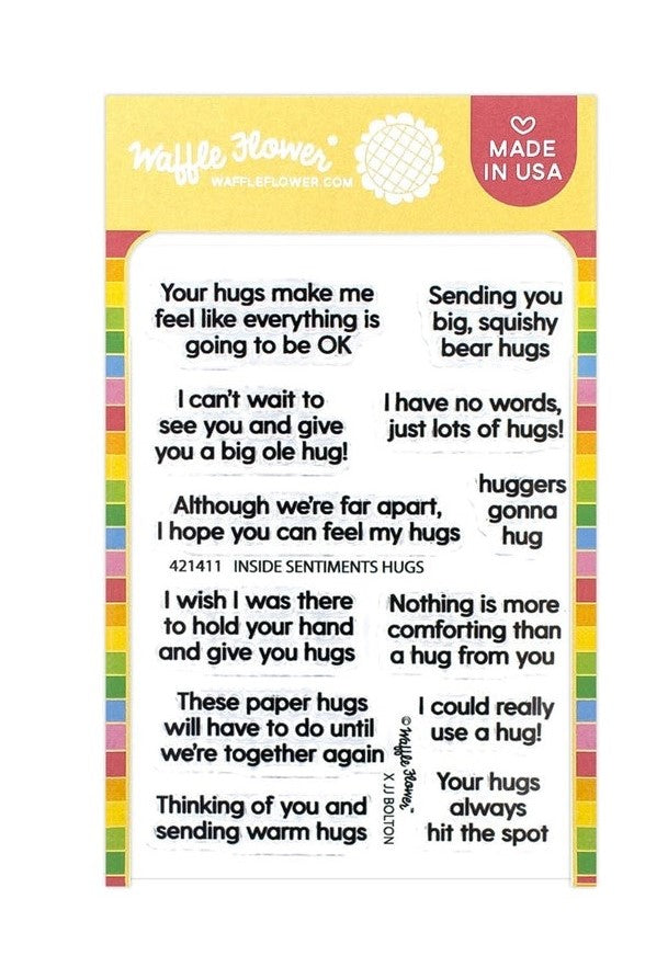 Inside Sentiments Hugs Stamp Set