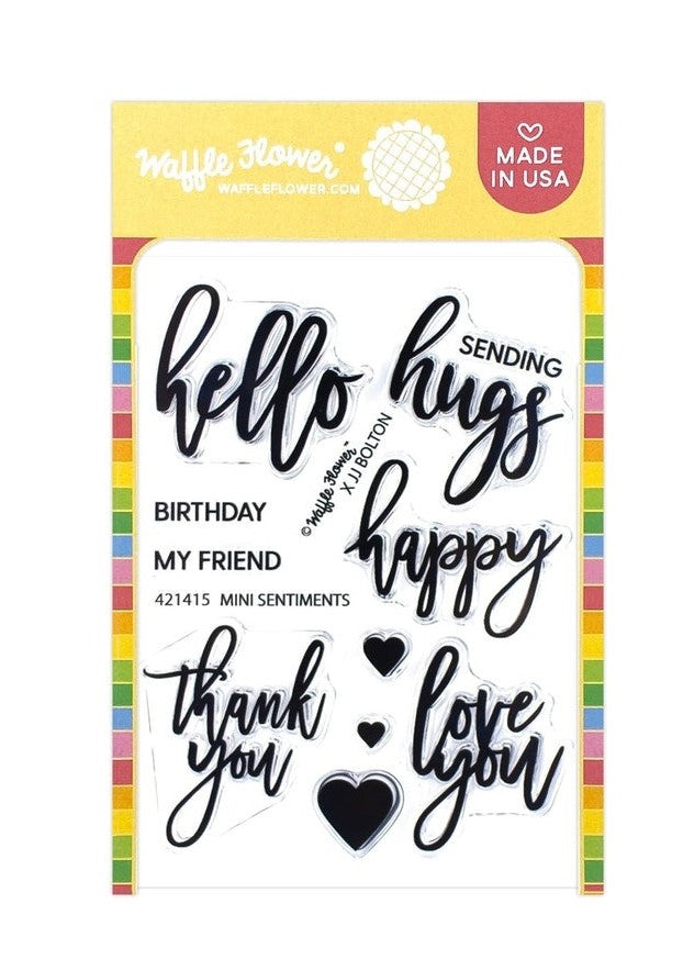 Mini Sentiments Stamp Set