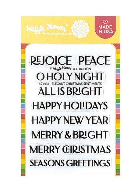 Elegant Christmas Sentiments Stamp Set