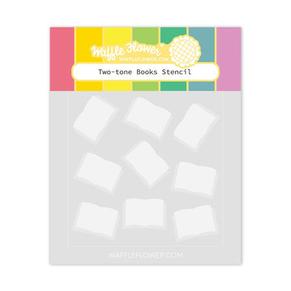 Two-tone Books Stencils