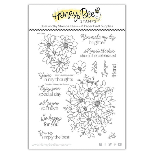 Daisy Layers Bouquet Stamp Set