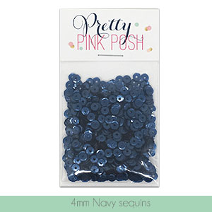 4mm Navy Sequins