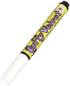 Puffy Velvet Marker White