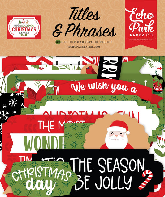 Have a Holly Jolly Christmas Titles & Phrases Ephemera
