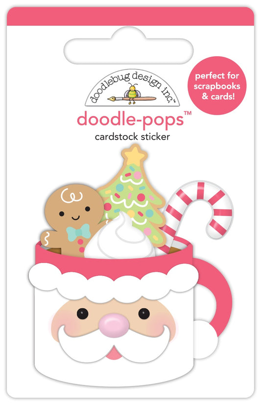Gingerbread Kisses Christmas Cocoa Doodle Pops