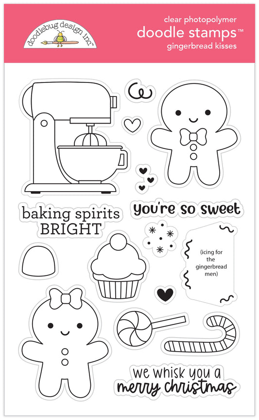 Gingerbread Kisses Doodle Stamps