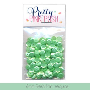 6mm Fresh Mint Sequins