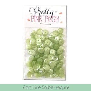 6mm Lime Sorbet Sequins