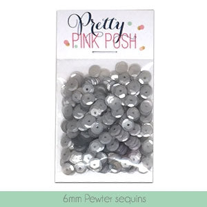 6mm Pewter Sequins