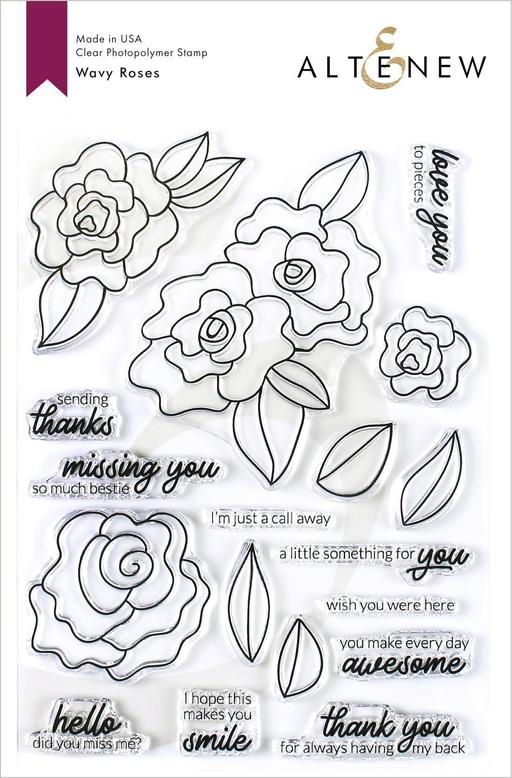 Wavy Roses Stamp Set