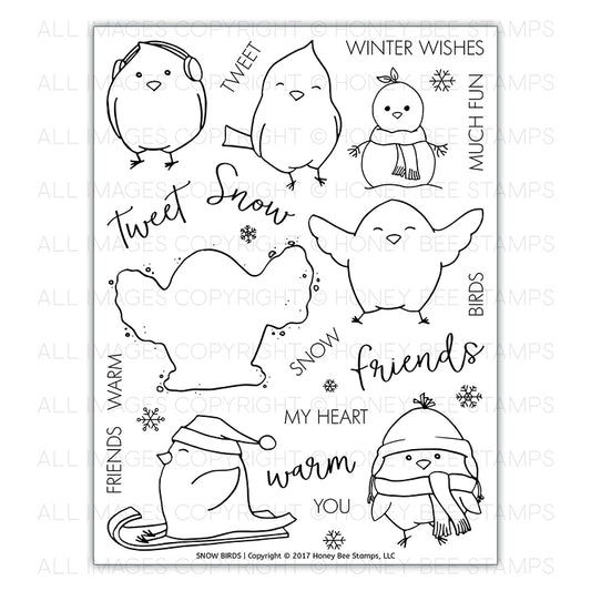 Snow Birds Stamp Set