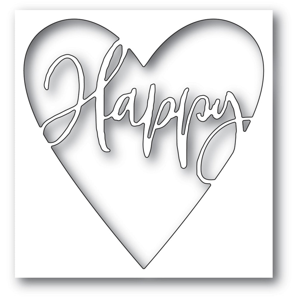 Happy Heart Collage Die