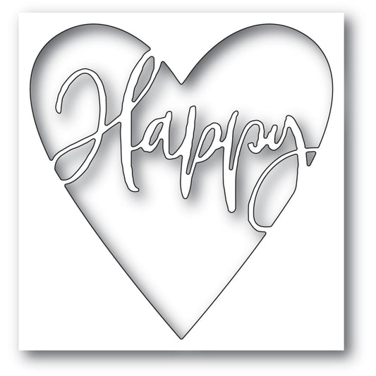 Happy Heart Collage Die