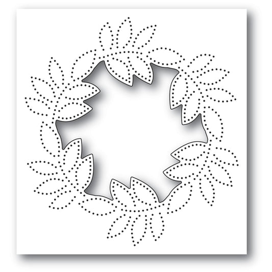 Pinpoint Leaf Circle Collage Die