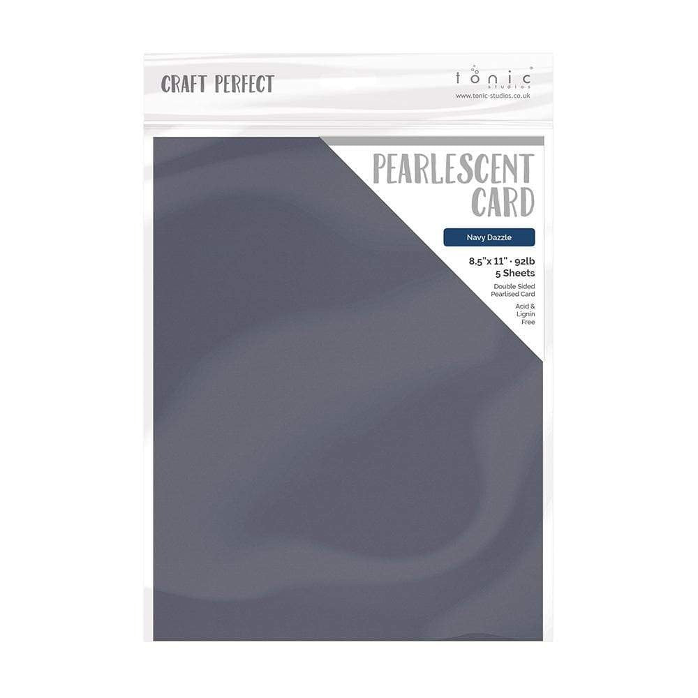Pearlescent Cardstock 8.5x11 Navy Dazzle