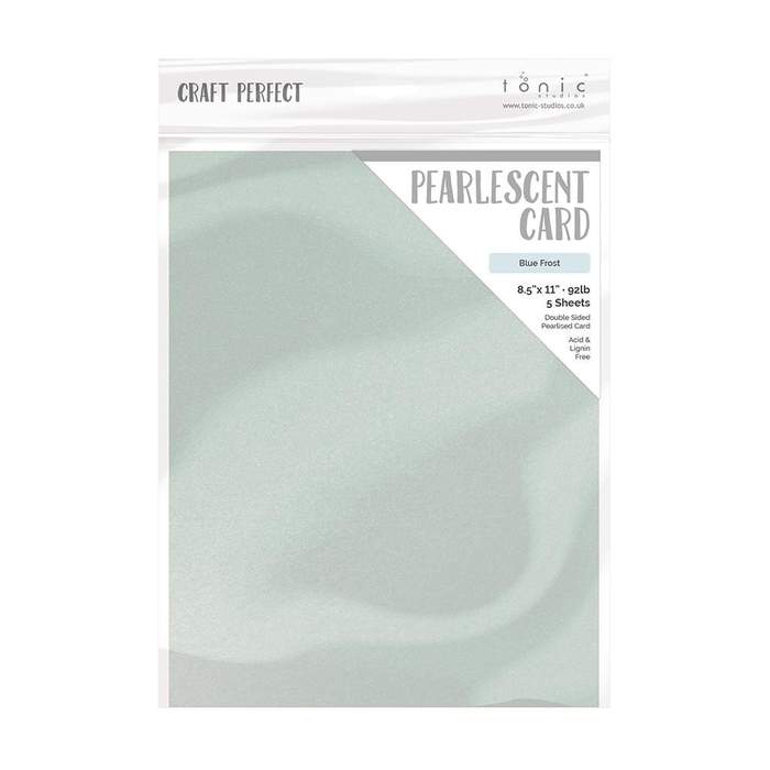Pearlescent Cardstock 8.5x11 Blue Frost