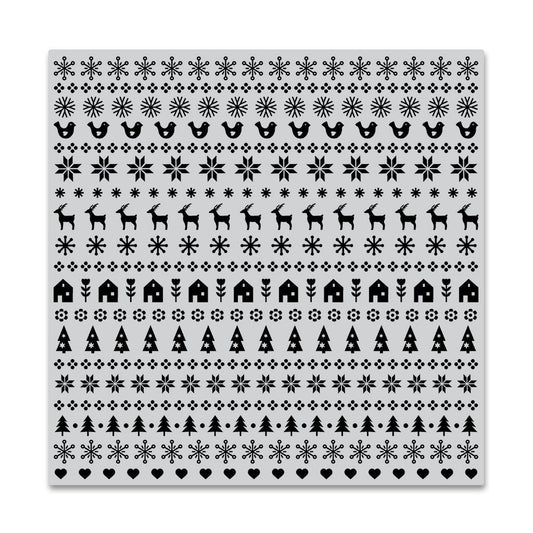 Holiday Graphic Pattern Bold Prints Stamp