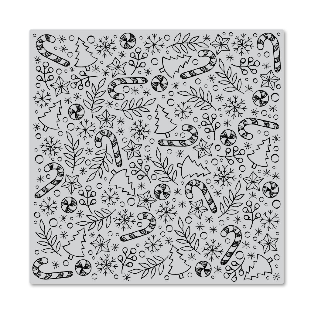 Candy Canes Bold Prints Stamp