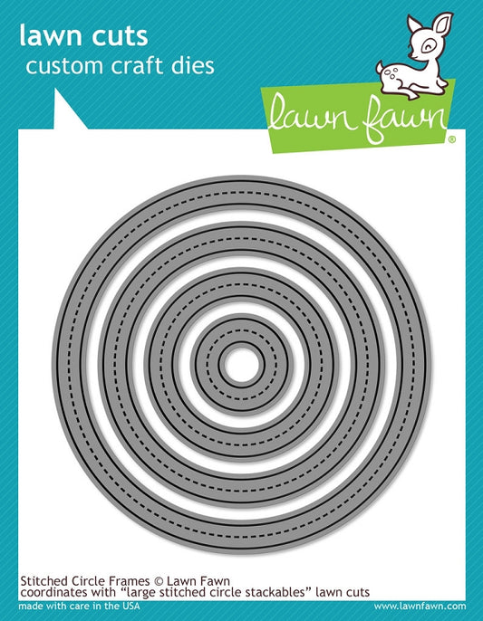 Stitched Circle Frames Lawn Cuts