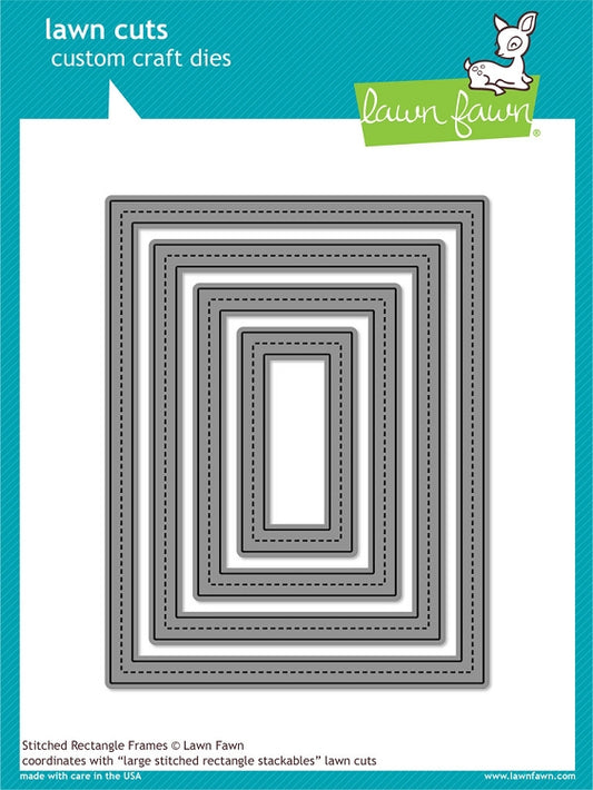 Stitched Rectangle Frames Lawn Cuts