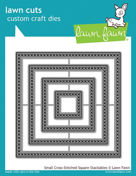 Small Cross-Stitched Square Stackables