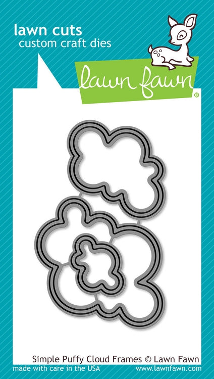 Simple Puffy Cloud Frames Lawn Cuts