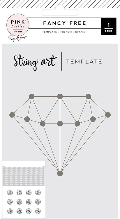 Ring Stringtemplate Fancy Free String Art Diamond Template – Butterfly Reflections, Ink.