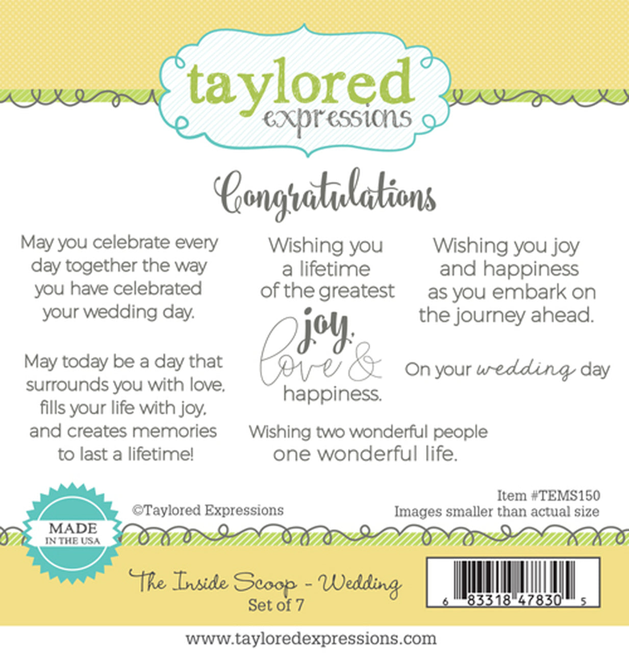 The Inside Scoop - Wedding Stamp Set