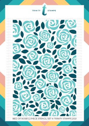 Bed of Roses Stencil Set