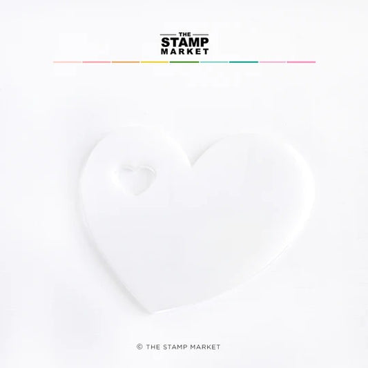 Acrylic Heart Paint Palette