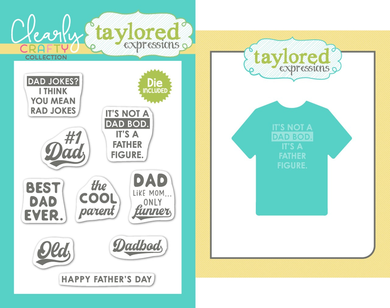 Dad Bod Stamp & Die Combo