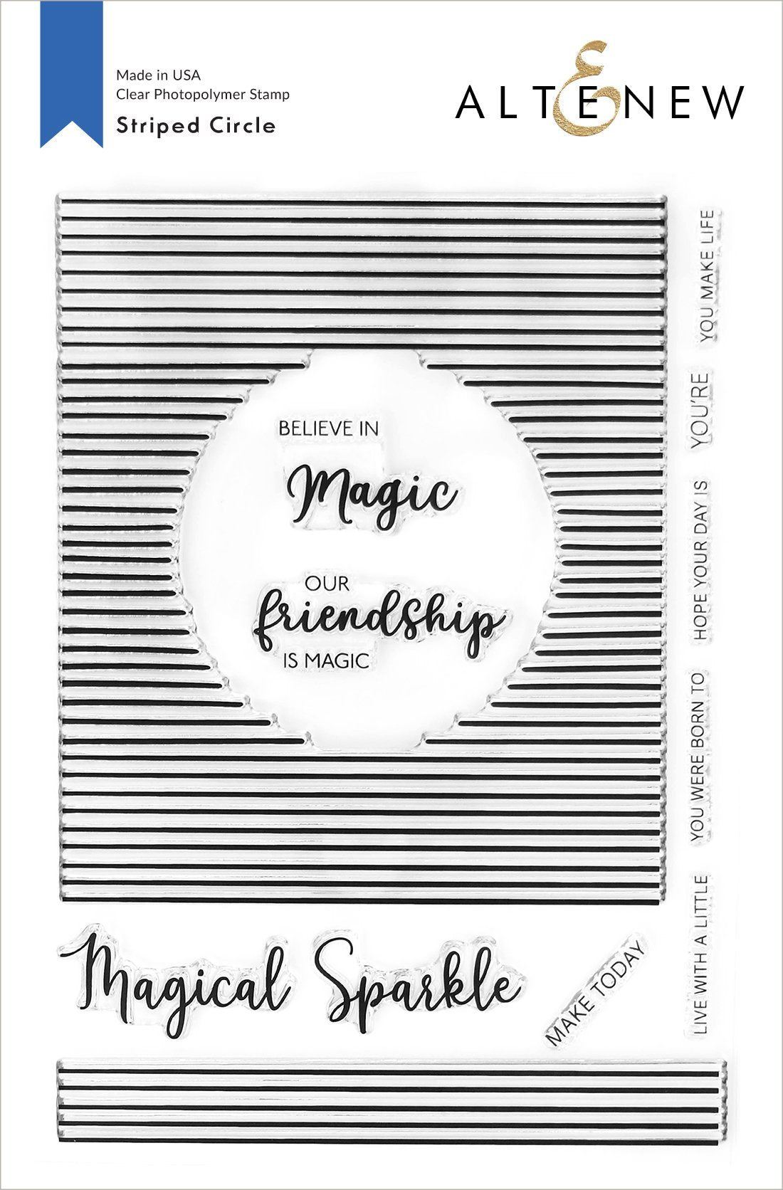 Striped Circle Stamp Set