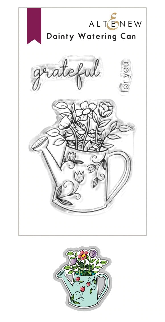 Dainty Watering Can Stamp & Die