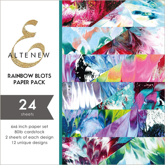 Rainbow Blots 6x6 Paper Pad